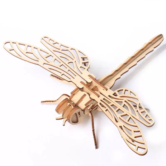 Wooden 3D Insect Puzzle - Dragonfly