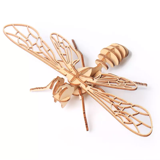 Wooden 3D Insect Puzzle - Hornet